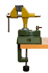 Table vise with soft rubber sponges