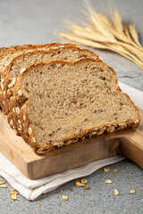 Wholemeal bread on the table.