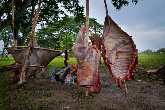 BBQ country old hacienda style ternera llanera