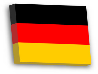 3D vector flag of Germany