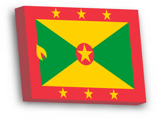 3D vector flag of Grenada