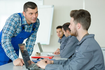 Fototapeta premium portrait of engineers in the factory