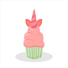 Cupcake dessert, vector illustrator. cartoon design, Vector illustration