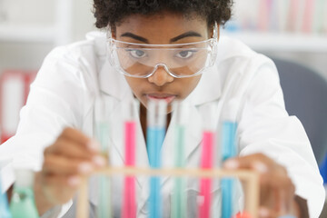 a female worker in the lab