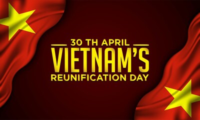 Vietnam’s Reunification Day Background Design.