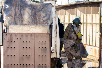 jugadores de airsoft 