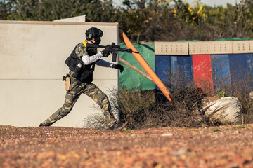 jugadores de airsoft 