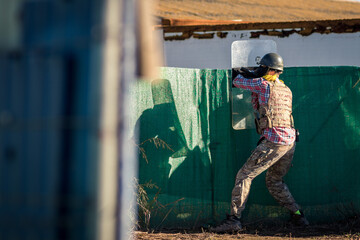 jugadores de airsoft 