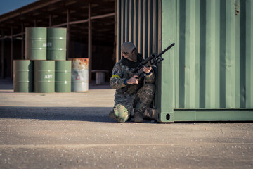 jugadores de airsoft 