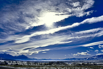 Fototapeta premium landscape with mountains