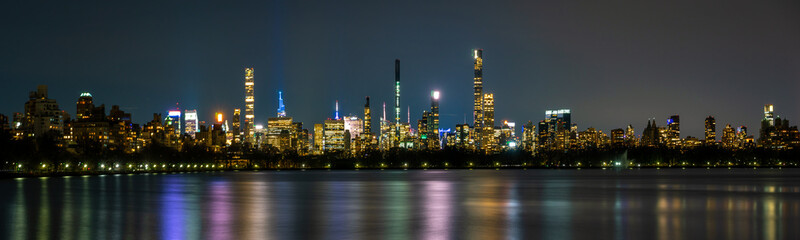 New York City night reflections