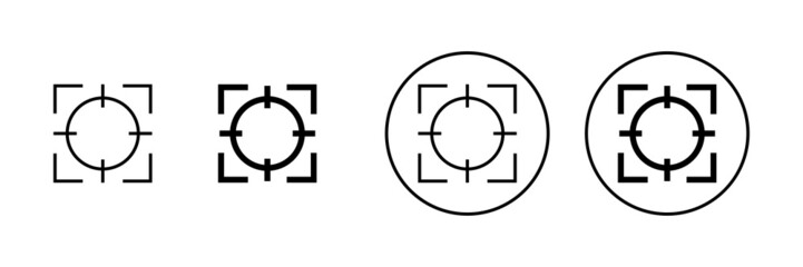 Target icons set. goal icon vector. target marketing sign and symbol