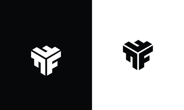abstract letter fff logo. initials fff logo design. f logo design