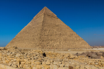 Obraz na płótnie Canvas Pyramid of Khafre in Giza, Egypt