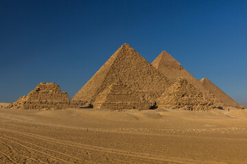 Fototapeta na wymiar The Great pyramids of Giza, Egypt