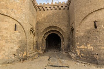 Bab al Azad gate of the Citadel in Cairo, Egypt