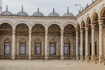 Obraz premium Courtyard of Muhammad Ali Mosque in the Citadel of Cairo, Egypt