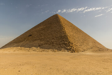 Fototapeta na wymiar Red Pyramid in Dahshur, Egypt