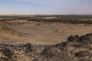 Fototapeta na wymiar View of Bahariya oasis, Egypt