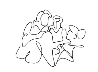 people talking to each other