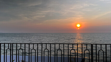 Sunset with a flare.