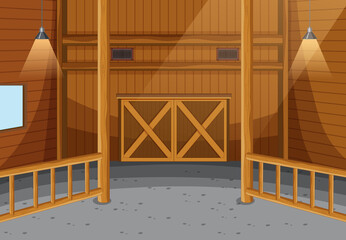 Scene inside the barn © GraphicsRF