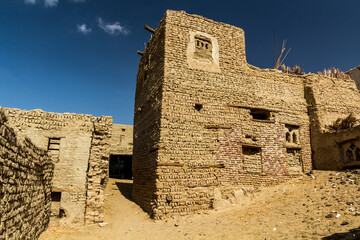 Old houses in Al Qasr village in Dakhla oasis, Egypt