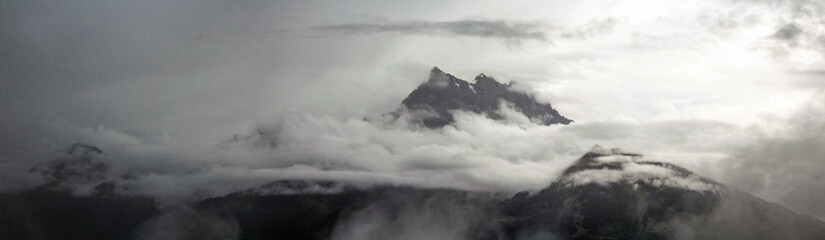 Mountain Obscured By Clouds