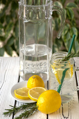 Lemonade and lemon fruit