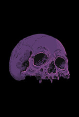Dark art Skull Death Head human artwork illustration