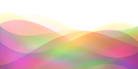 波　カラフル　秋　背景