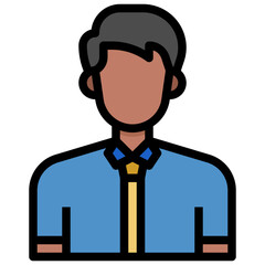 men filled outline icon