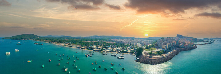 Panorama An Thoi new urban area Phu Quoc, also known as the mediterranean city of Vietnam
