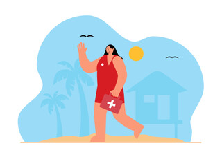 Beach vector illustration