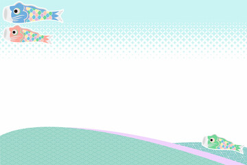 子供の日をイメージした背景素材／Background material inspired by Children's Day