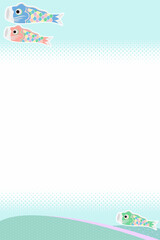 子供の日をイメージした背景素材／Background material inspired by Children's Day