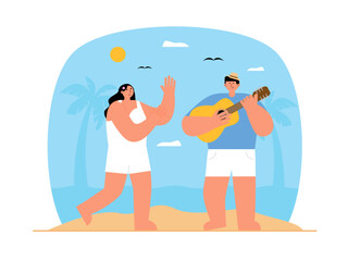 Beach vector illustration