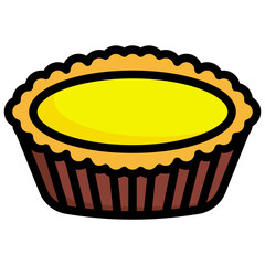 EGG TART Filled Outline