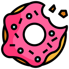 DONUTS Filled Outline