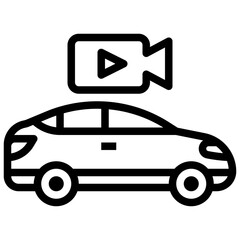 VIDEO CAMERA line icon