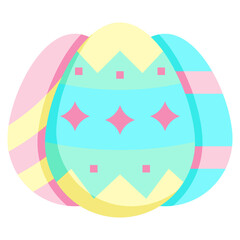 EASTER EGGS flat icon