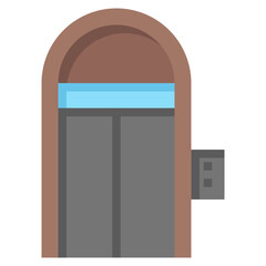 ELEVATOR 18 flat icon