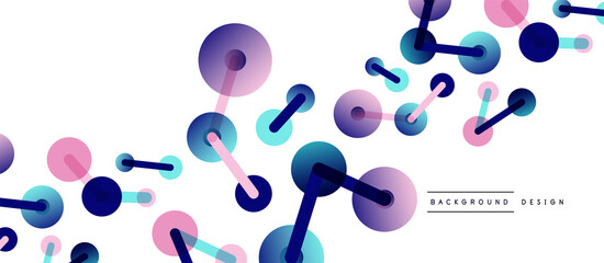 Network concept abstract background. Dots connection. Big data idea. Business template for wallpaper, banner, background or landing