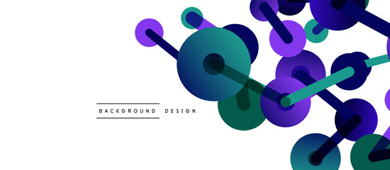 Network concept abstract background. Dots connection. Big data idea. Business template for wallpaper, banner, background or landing