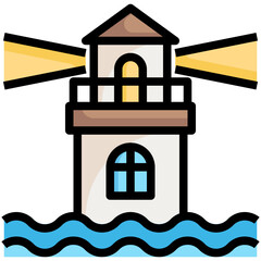 LIGHTHOUSE 11 Filled Outline