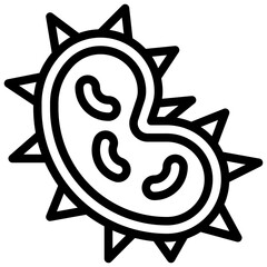 BACTERIA 3 line icon