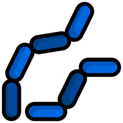 BACILLUS ANTHRACIS Filled Outline