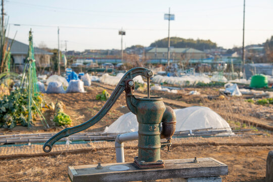 井戸の手押しポンプ