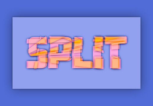 Split Text Effect