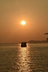 Fototapeta na wymiar Sail into the Sunset.....